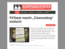 Tablet Screenshot of koerperarchitekten.de